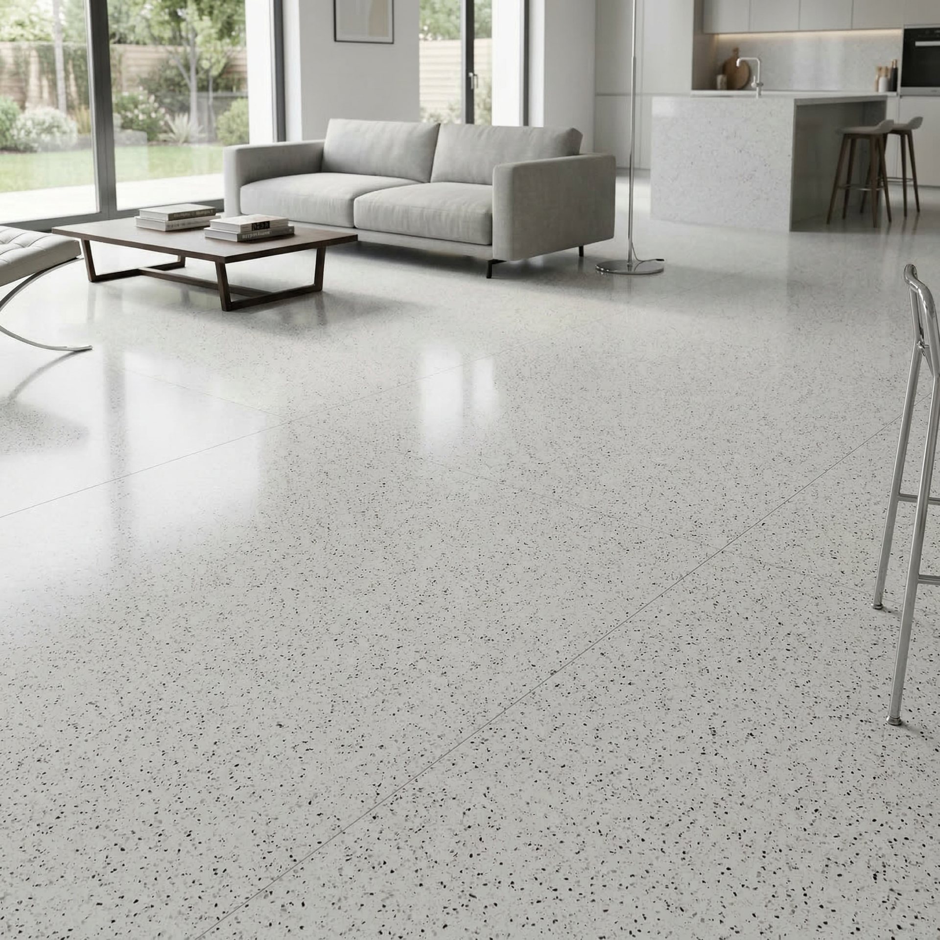 White Terrazzo render 2